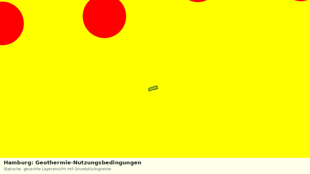Statische Kartenansicht: Hamburg: Geothermie-Nutzungsbedingungen