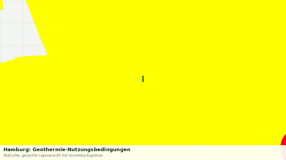 Statische Kartenansicht: Hamburg: Geothermie-Nutzungsbedingungen
