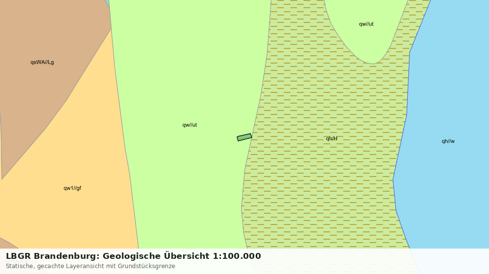 Statische Kartenansicht: LBGR Brandenburg: Geologische Übersicht 1:100.000