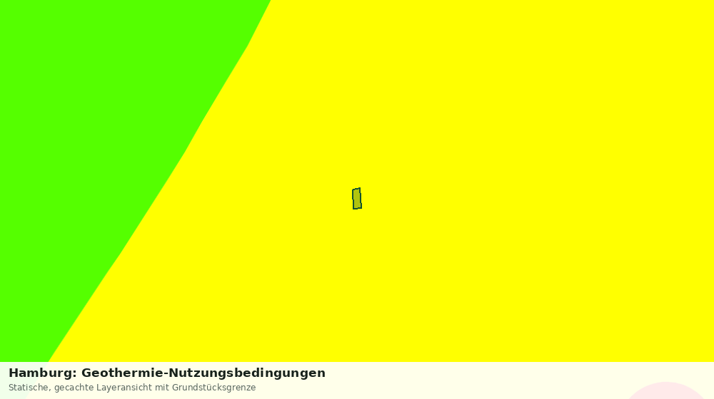 Statische Kartenansicht: Hamburg: Geothermie-Nutzungsbedingungen