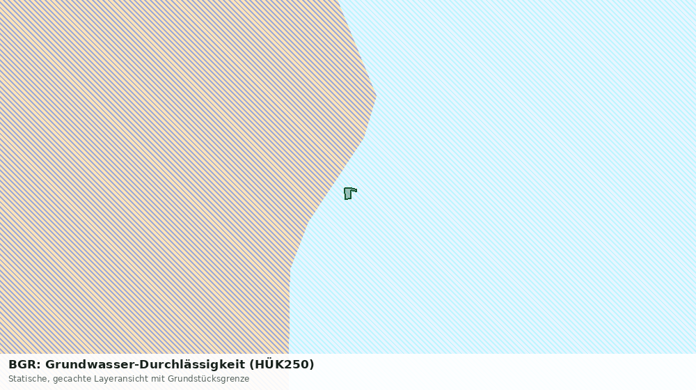 Statische Kartenansicht: BGR: Grundwasser-Durchlässigkeit (HÜK250)