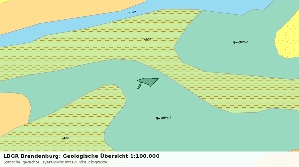 Statische Kartenansicht: LBGR Brandenburg: Geologische Übersicht 1:100.000