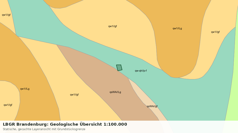 Statische Kartenansicht: LBGR Brandenburg: Geologische Übersicht 1:100.000