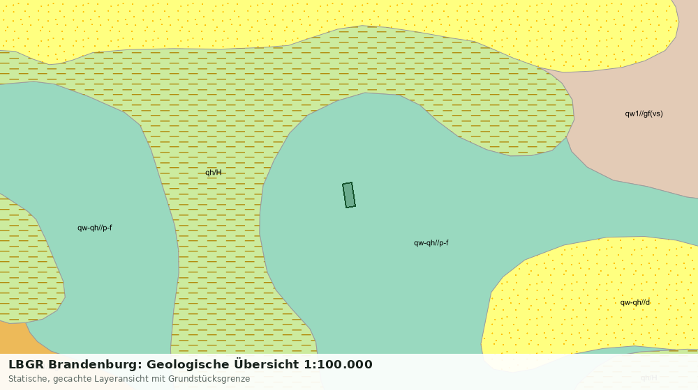 Statische Kartenansicht: LBGR Brandenburg: Geologische Übersicht 1:100.000