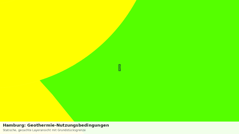 Statische Kartenansicht: Hamburg: Geothermie-Nutzungsbedingungen