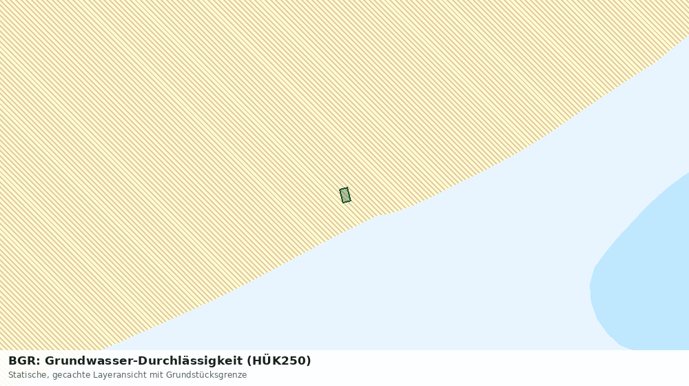 Statische Kartenansicht: BGR: Grundwasser-Durchlässigkeit (HÜK250)