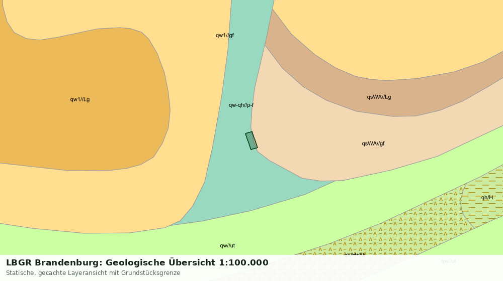 Statische Kartenansicht: LBGR Brandenburg: Geologische Übersicht 1:100.000