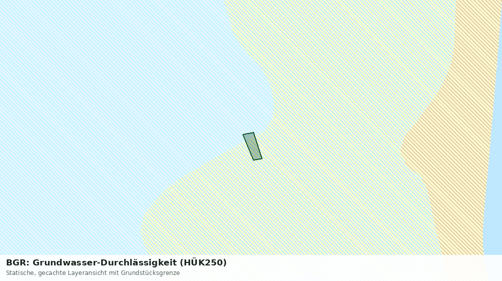 Statische Kartenansicht: BGR: Grundwasser-Durchlässigkeit (HÜK250)