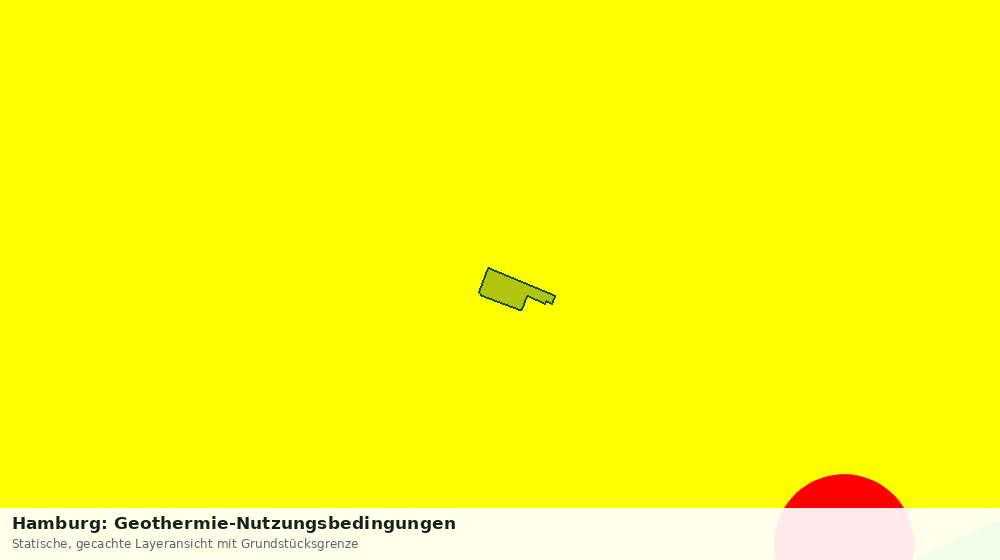 Statische Kartenansicht: Hamburg: Geothermie-Nutzungsbedingungen