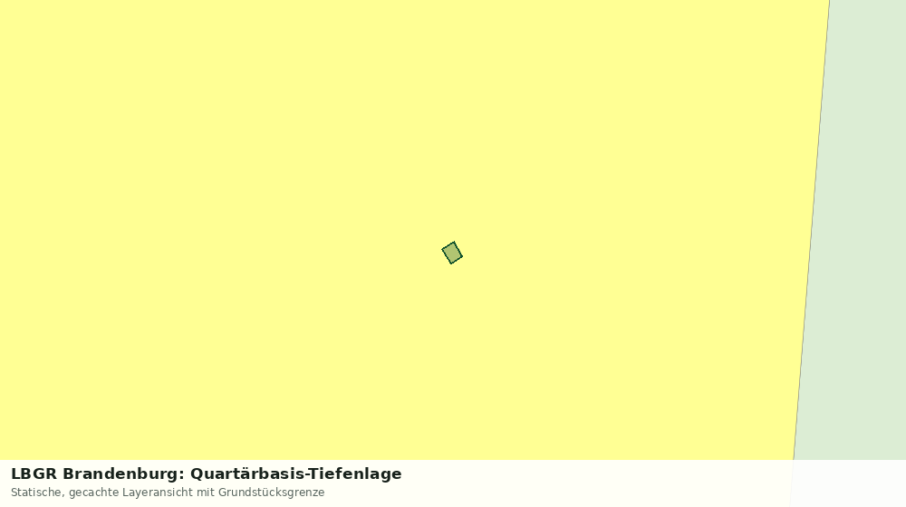 Statische Kartenansicht: LBGR Brandenburg: Quartärbasis-Tiefenlage