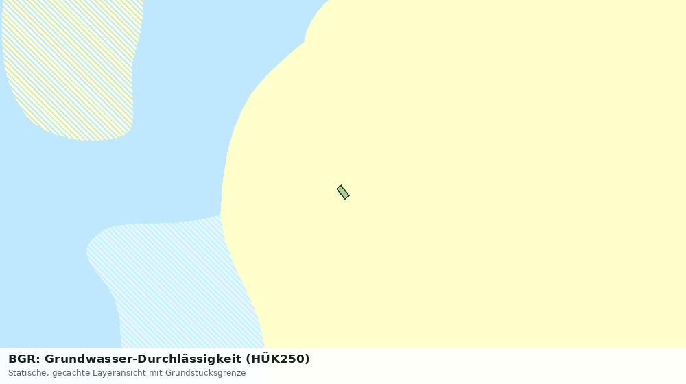 Statische Kartenansicht: BGR: Grundwasser-Durchlässigkeit (HÜK250)