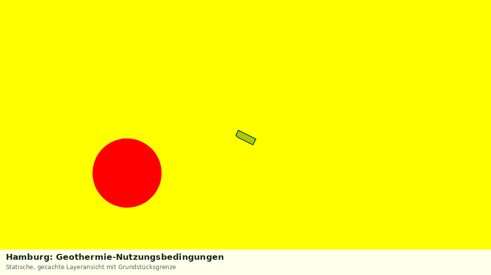 Statische Kartenansicht: Hamburg: Geothermie-Nutzungsbedingungen