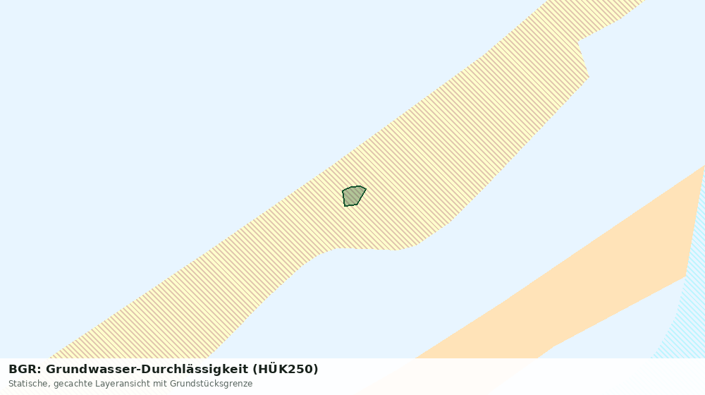 Statische Kartenansicht: BGR: Grundwasser-Durchlässigkeit (HÜK250)