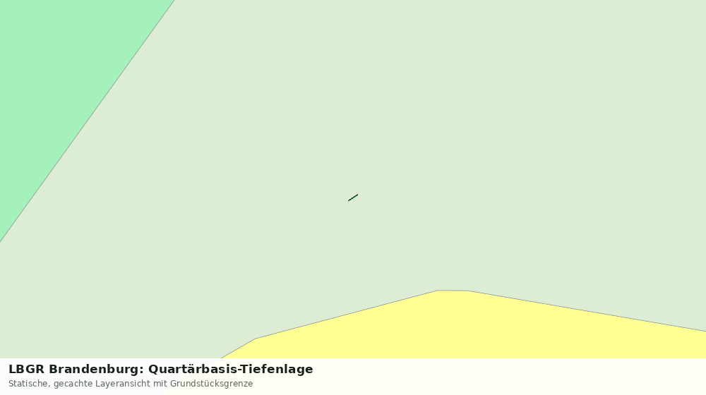 Statische Kartenansicht: LBGR Brandenburg: Quartärbasis-Tiefenlage