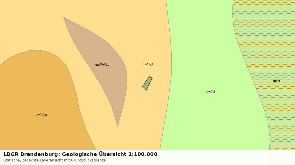 Statische Kartenansicht: LBGR Brandenburg: Geologische Übersicht 1:100.000