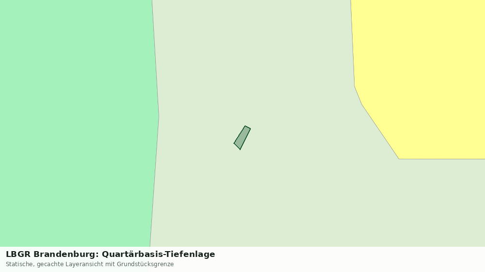 Statische Kartenansicht: LBGR Brandenburg: Quartärbasis-Tiefenlage