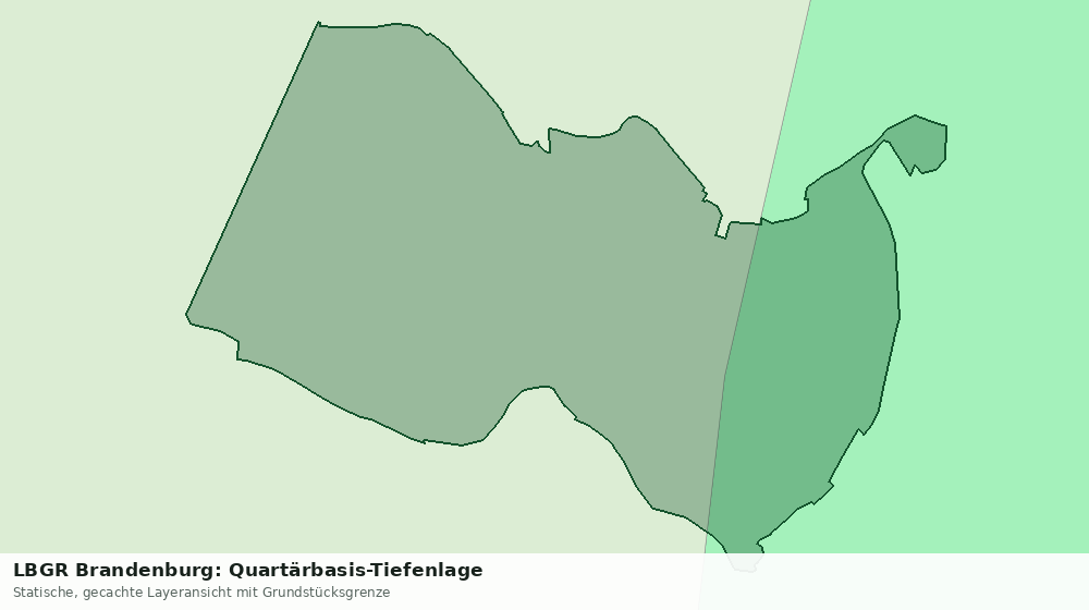 Statische Kartenansicht: LBGR Brandenburg: Quartärbasis-Tiefenlage
