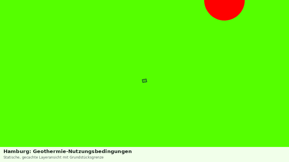 Statische Kartenansicht: Hamburg: Geothermie-Nutzungsbedingungen