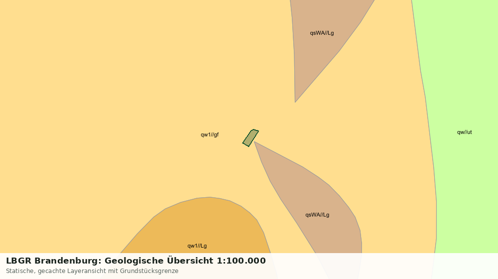 Statische Kartenansicht: LBGR Brandenburg: Geologische Übersicht 1:100.000