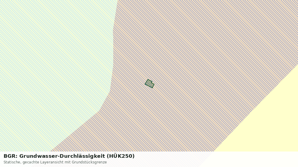 Statische Kartenansicht: BGR: Grundwasser-Durchlässigkeit (HÜK250)