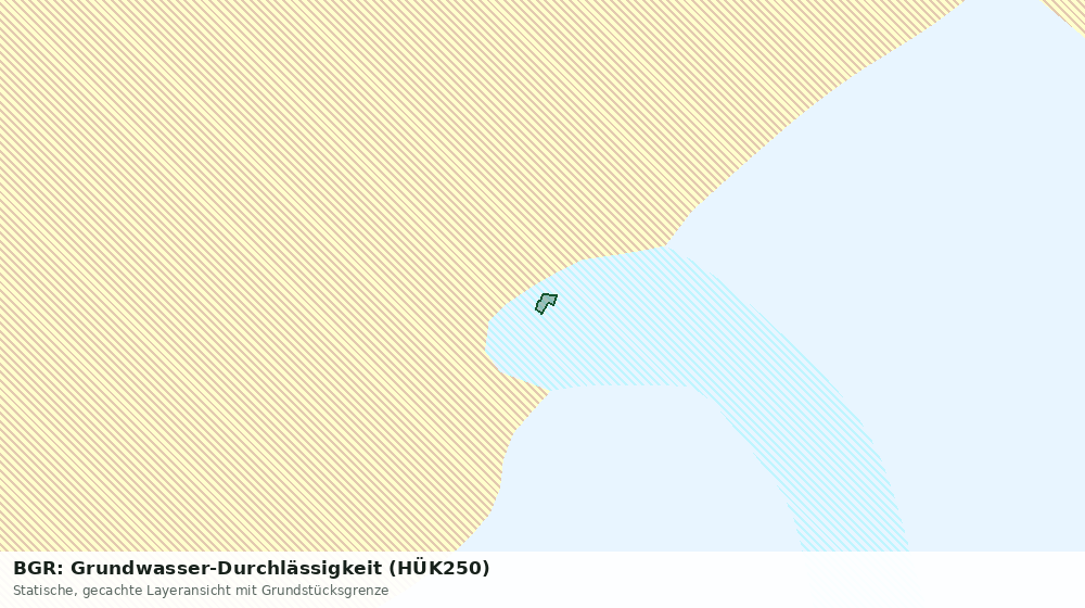 Statische Kartenansicht: BGR: Grundwasser-Durchlässigkeit (HÜK250)