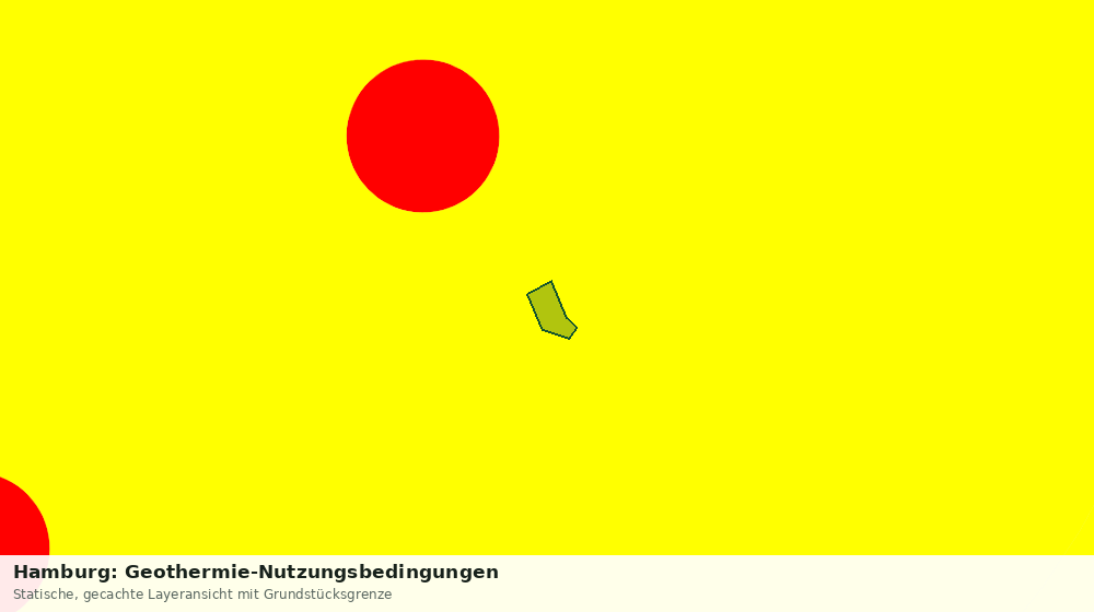 Statische Kartenansicht: Hamburg: Geothermie-Nutzungsbedingungen
