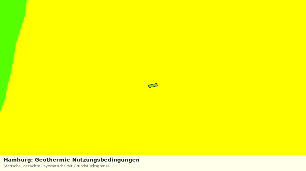 Statische Kartenansicht: Hamburg: Geothermie-Nutzungsbedingungen