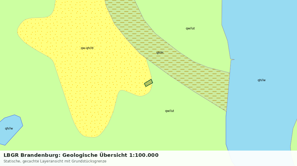 Statische Kartenansicht: LBGR Brandenburg: Geologische Übersicht 1:100.000