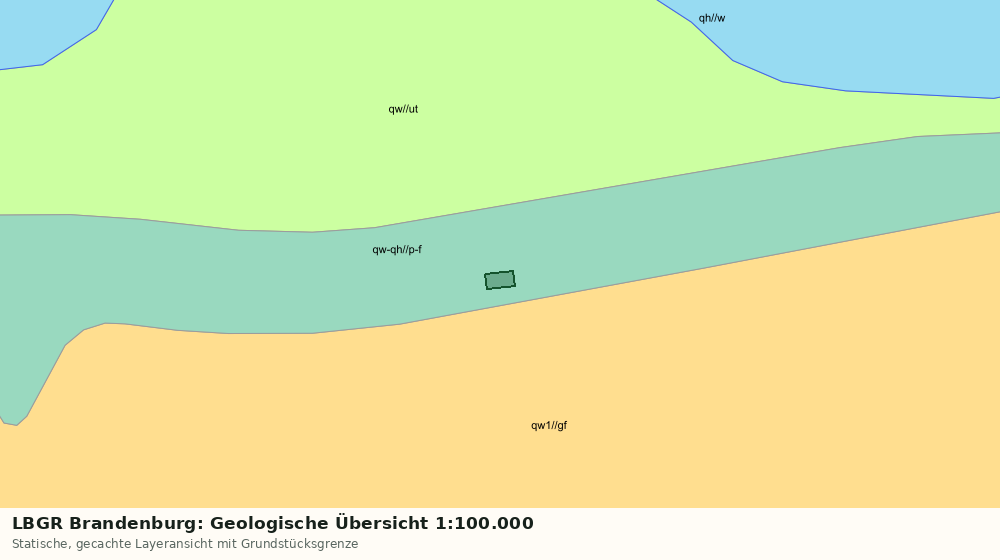Statische Kartenansicht: LBGR Brandenburg: Geologische Übersicht 1:100.000