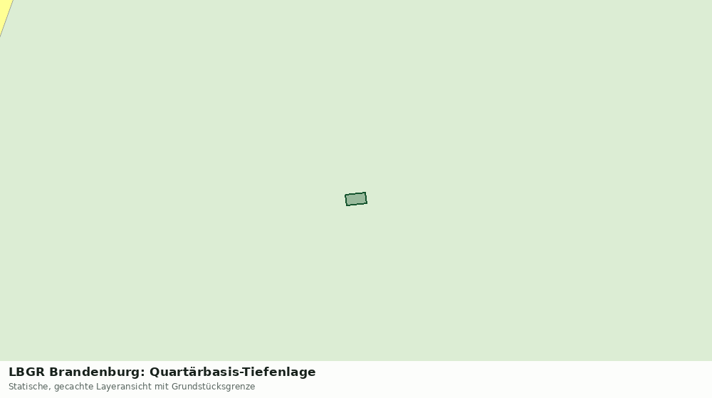Statische Kartenansicht: LBGR Brandenburg: Quartärbasis-Tiefenlage
