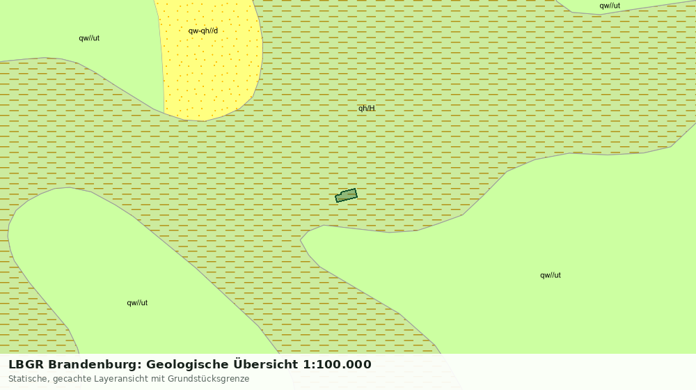 Statische Kartenansicht: LBGR Brandenburg: Geologische Übersicht 1:100.000