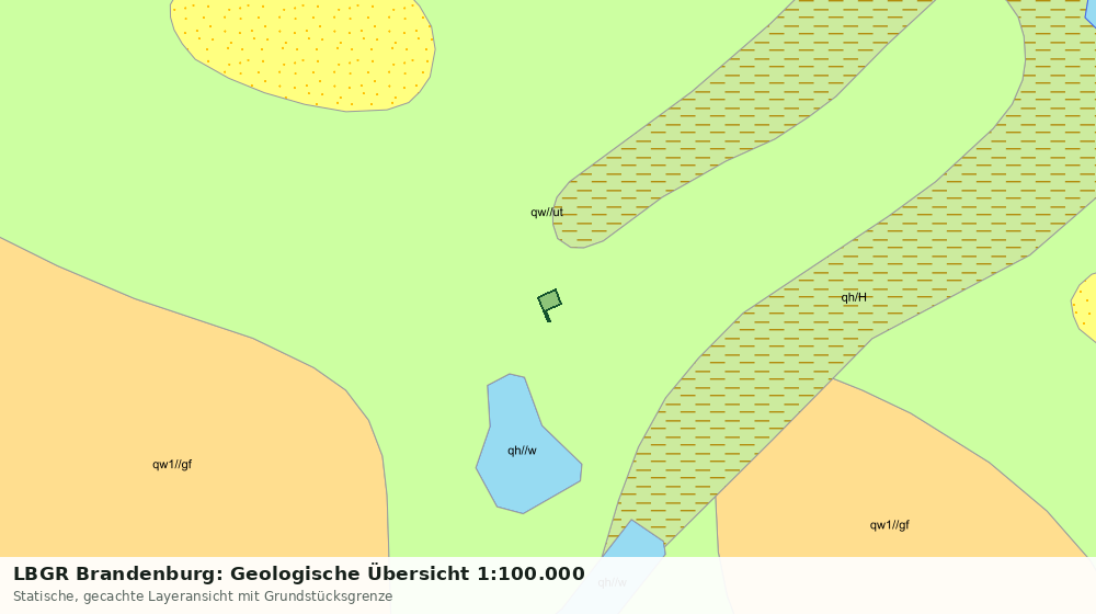 Statische Kartenansicht: LBGR Brandenburg: Geologische Übersicht 1:100.000