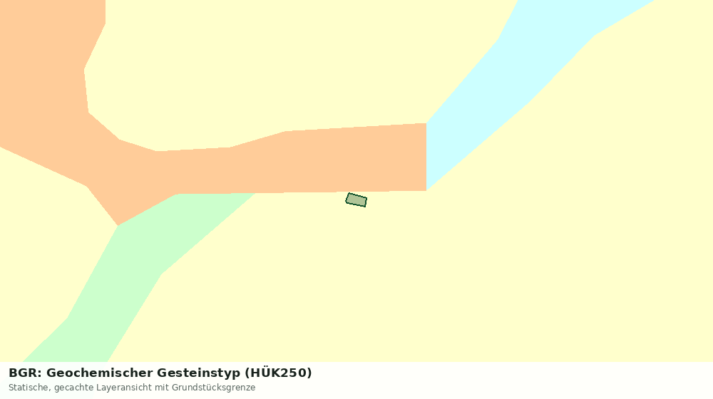 Statische Kartenansicht: BGR: Geochemischer Gesteinstyp (HÜK250)