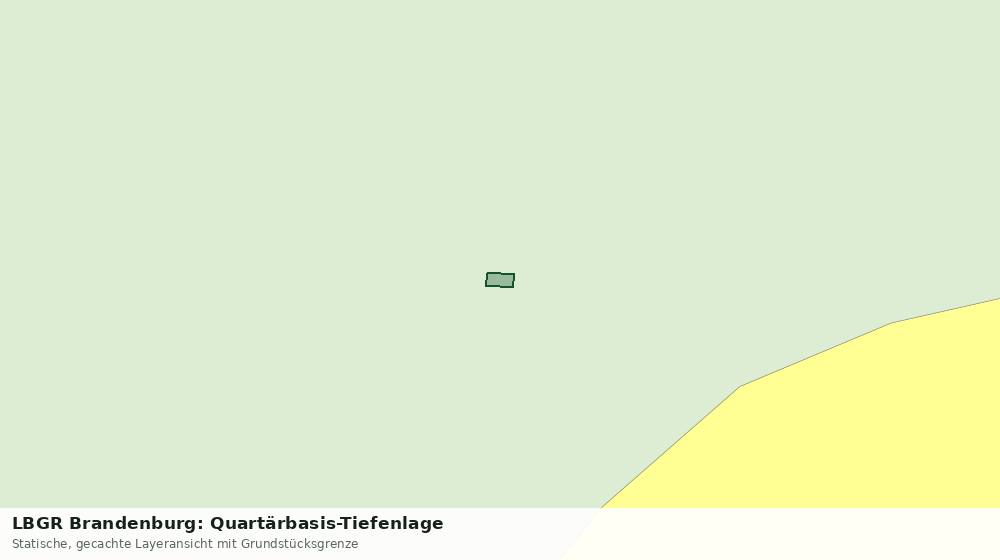 Statische Kartenansicht: LBGR Brandenburg: Quartärbasis-Tiefenlage