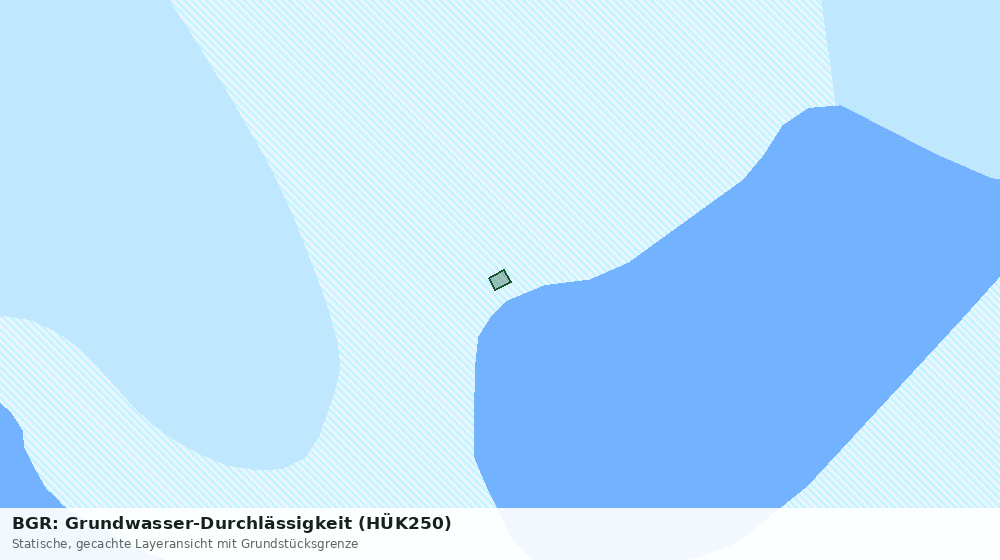 Statische Kartenansicht: BGR: Grundwasser-Durchlässigkeit (HÜK250)