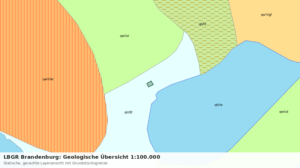 Statische Kartenansicht: LBGR Brandenburg: Geologische Übersicht 1:100.000