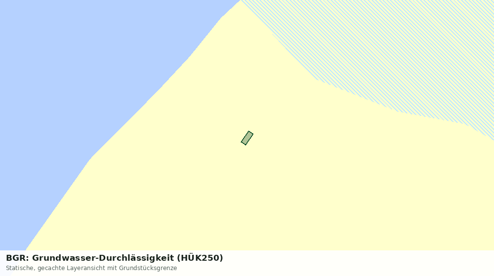 Statische Kartenansicht: BGR: Grundwasser-Durchlässigkeit (HÜK250)
