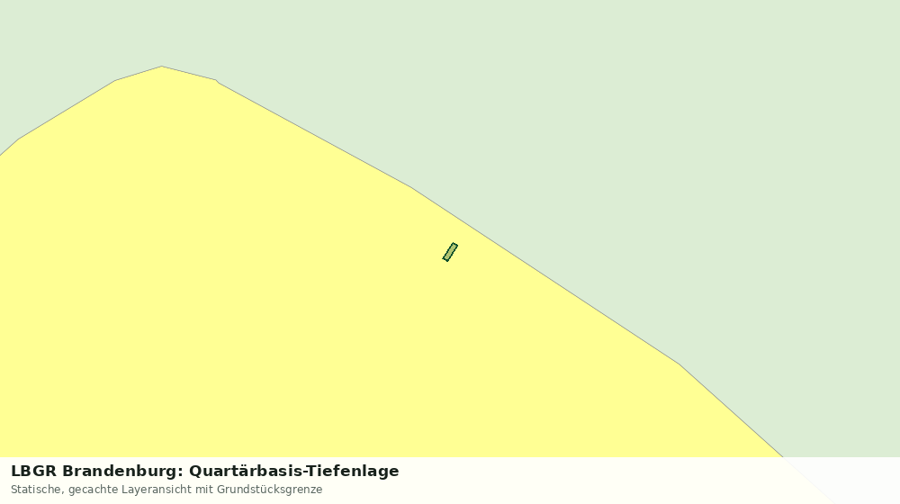 Statische Kartenansicht: LBGR Brandenburg: Quartärbasis-Tiefenlage