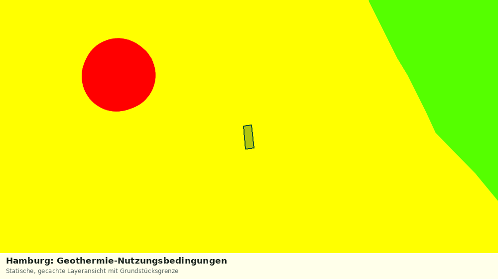 Statische Kartenansicht: Hamburg: Geothermie-Nutzungsbedingungen