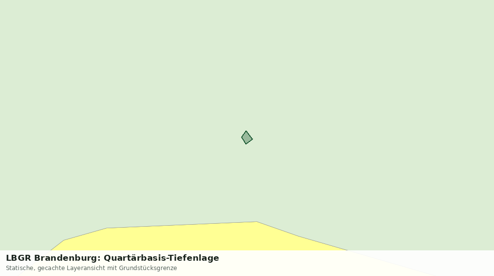 Statische Kartenansicht: LBGR Brandenburg: Quartärbasis-Tiefenlage
