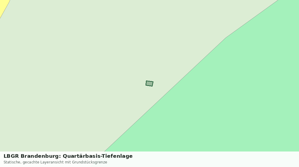 Statische Kartenansicht: LBGR Brandenburg: Quartärbasis-Tiefenlage