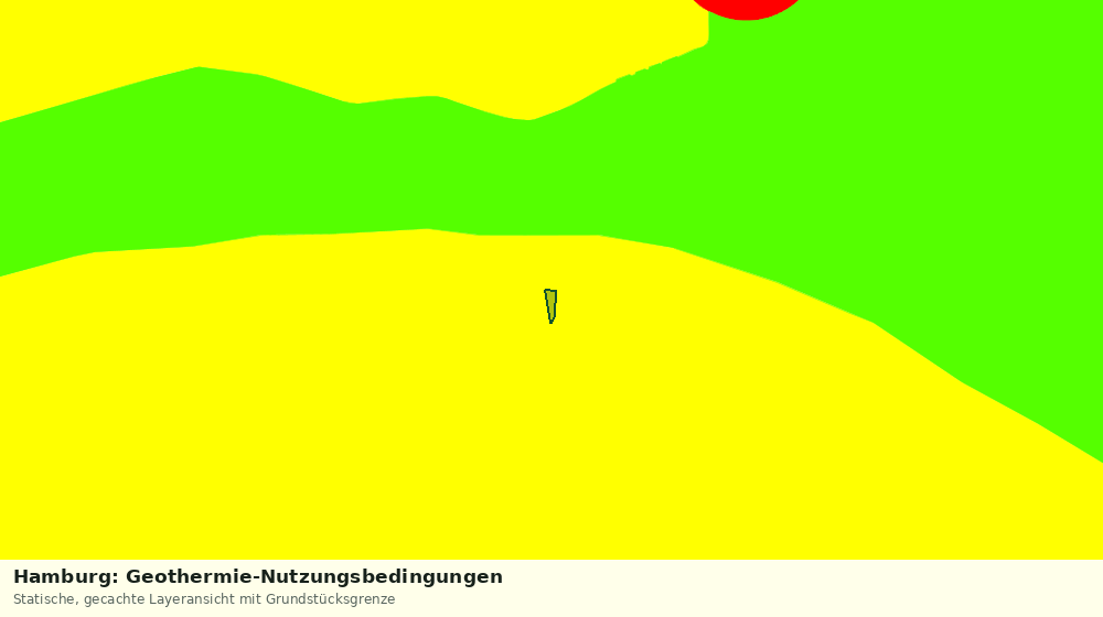 Statische Kartenansicht: Hamburg: Geothermie-Nutzungsbedingungen