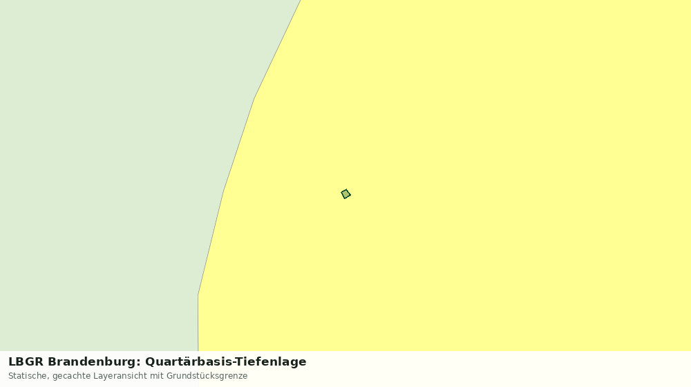 Statische Kartenansicht: LBGR Brandenburg: Quartärbasis-Tiefenlage