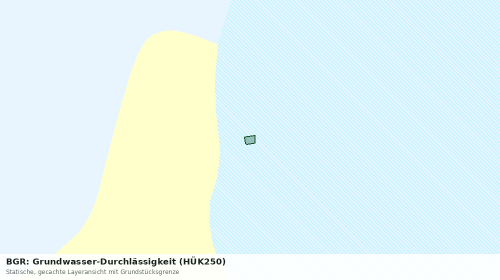Statische Kartenansicht: BGR: Grundwasser-Durchlässigkeit (HÜK250)