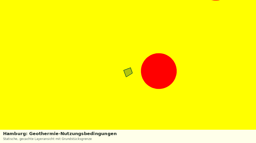 Statische Kartenansicht: Hamburg: Geothermie-Nutzungsbedingungen