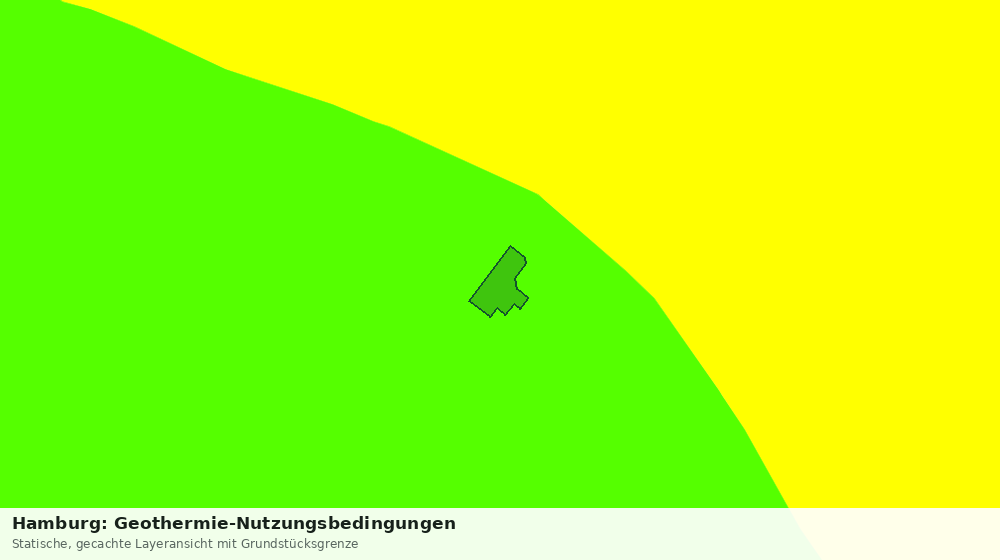 Statische Kartenansicht: Hamburg: Geothermie-Nutzungsbedingungen