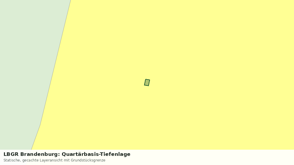 Statische Kartenansicht: LBGR Brandenburg: Quartärbasis-Tiefenlage