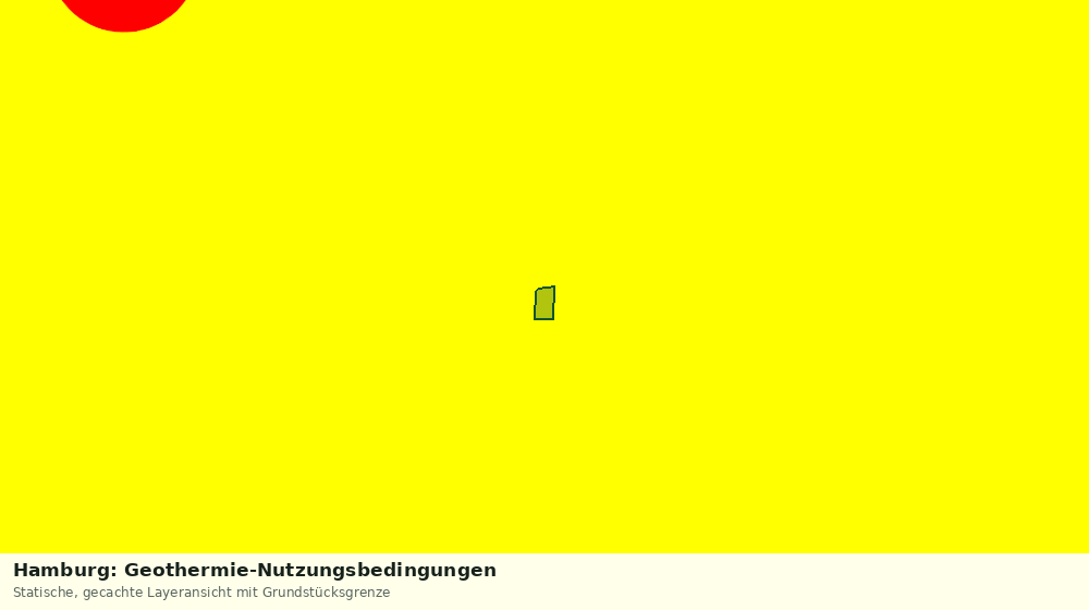 Statische Kartenansicht: Hamburg: Geothermie-Nutzungsbedingungen