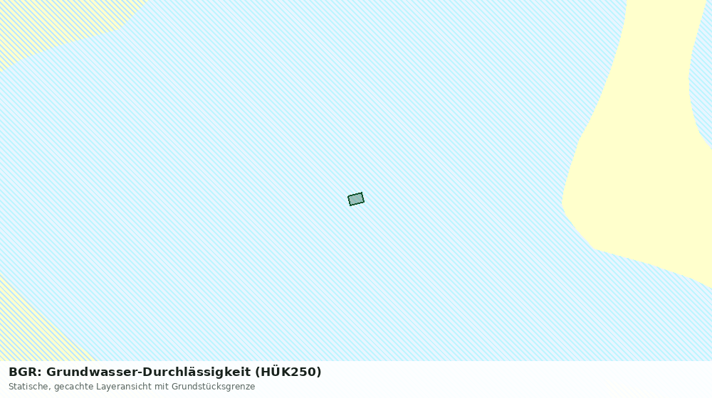 Statische Kartenansicht: BGR: Grundwasser-Durchlässigkeit (HÜK250)