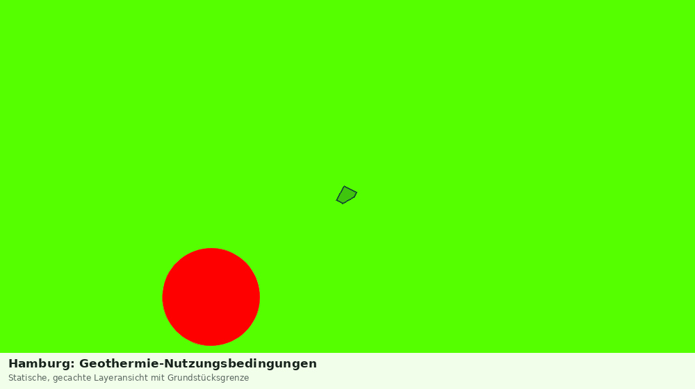 Statische Kartenansicht: Hamburg: Geothermie-Nutzungsbedingungen